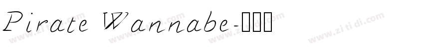 Pirate Wannabe字体转换